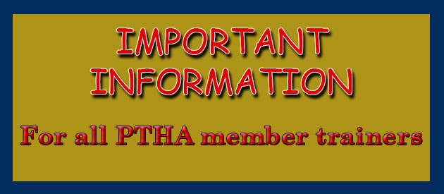 Important Notice for PTHA Member Trainers Regarding Health Care Security Breach