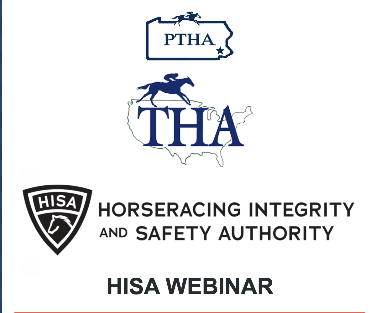 PARX Horsemen can Watch HISA Webinar in Rec Hall Starting 10:45 Am